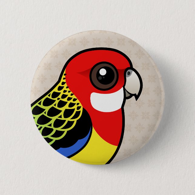 Badge Rond 5 Cm Birdorable Rosella oriental (Devant)