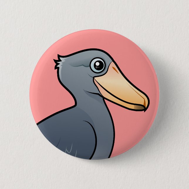 Badge Rond 5 Cm Birdorable Shoebill (Devant)