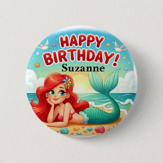 Badge Rond 5 Cm Birthday