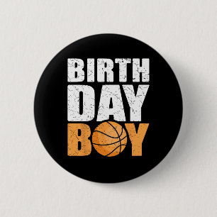 Badge Rond 5 Cm Birthday Boy Bysketbyll Theme Party Future Bysketb