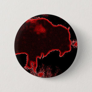 Badge Rond 5 Cm Bison/Buffalo