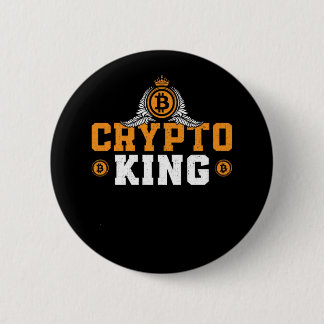 Badge Rond 5 Cm Bitcoin Crypto Crypto King