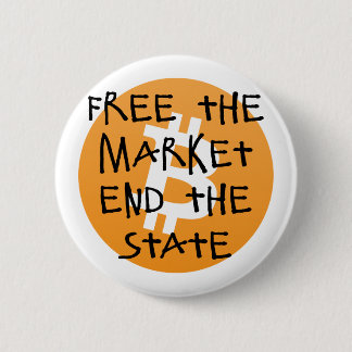 Badge Rond 5 Cm Bitcoin - libérez l'extrémité du marché l'état