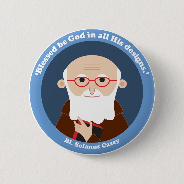Badge Rond 5 Cm Bl. Solanus Casey (Devant)