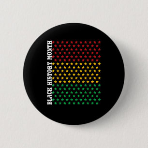 Badge Rond 5 Cm Black History Month Toxine d'Afrique