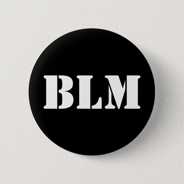 Badge Rond 5 Cm Black Lives Matt BLM Pin (Devant)