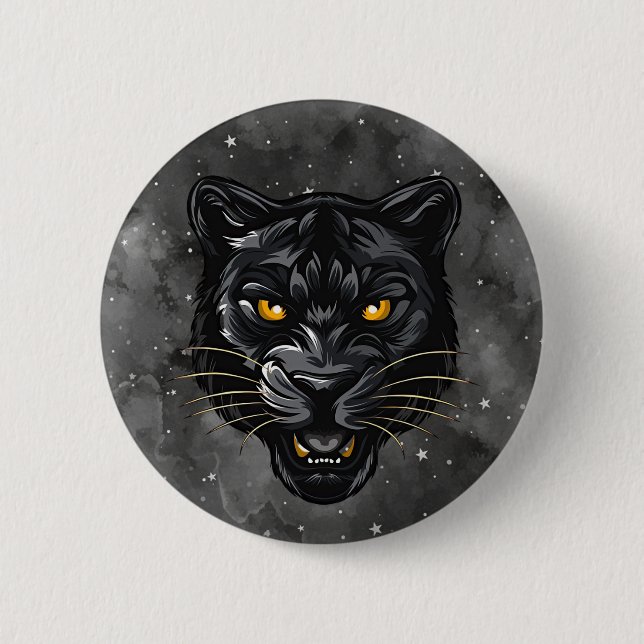 Badge Rond 5 Cm Black Panther (Devant)