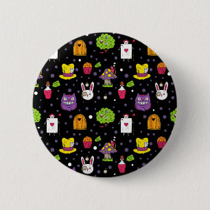 Badge Rond 5 Cm Black Wonderland