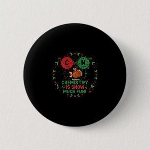 Badge Rond 5 Cm Blague de chimie amusante pour Noël et dinde Scien