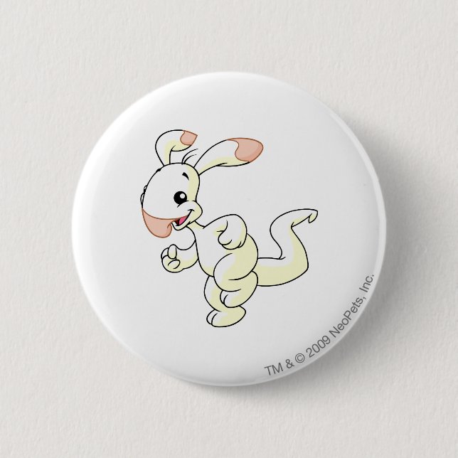 Badge Rond 5 Cm Blanc de Blumaroo (Devant)