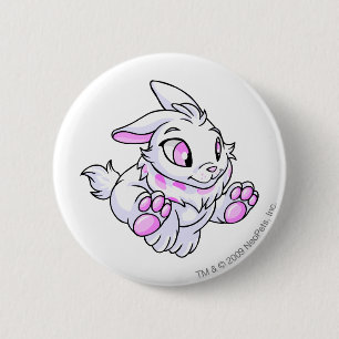 Badge Rond 5 Cm Blanc de Cybunny