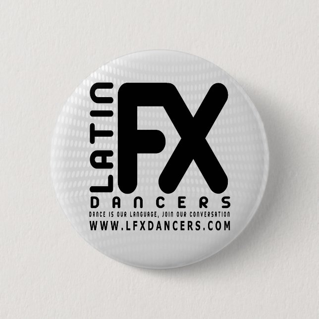 Badge Rond 5 Cm Blanc officiel de bouton de LFX (Devant)