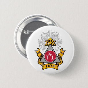 Badge Rond 5 Cm Blason Phi Sigma Kappa