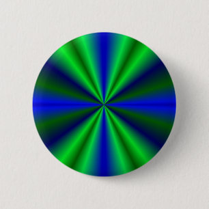 Badge Rond 5 Cm blau grün Regenbogen