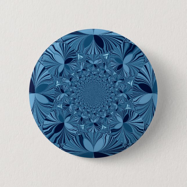 Badge Rond 5 Cm Bleu (Devant)