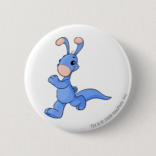 Badge Rond 5 Cm Bleu de Blumaroo