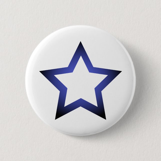 Badge Rond 5 Cm Bleu de H-Étoile (Devant)
