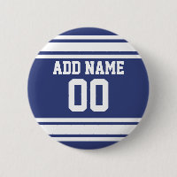 Bleu et blanc avec nom et numéro