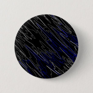 Badge Rond 5 Cm Bleu noir marbré