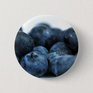 Badge Rond 5 Cm Bleuets frais mûrs