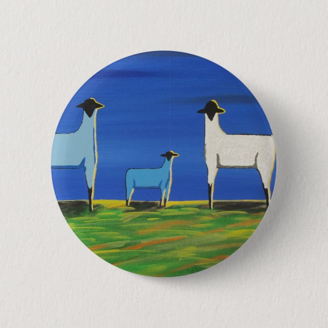 Badge Rond 5 Cm Bleus layette (Devant)