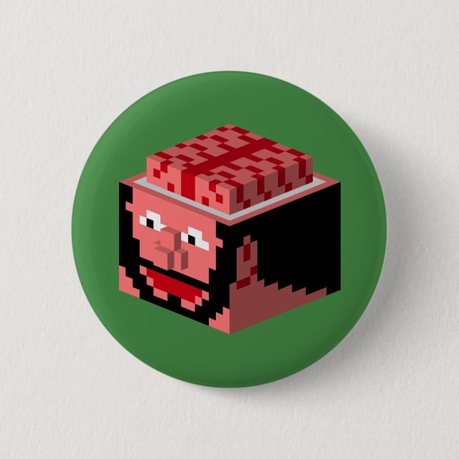 Badge Rond 5 Cm Bloc mental (Devant)