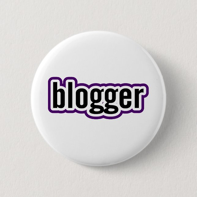 Badge Rond 5 Cm Blogueur (Devant)