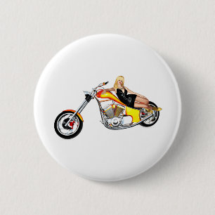 Badge Rond 5 Cm Blond sur un hélico