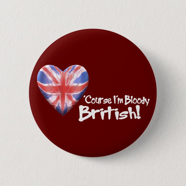 Badge Rond 5 Cm Bloody les Anglais (Devant)