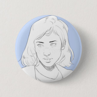 Badge Rond 5 Cm Blue