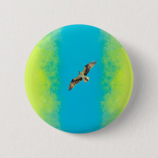 Badge Rond 5 Cm Blue and yellow