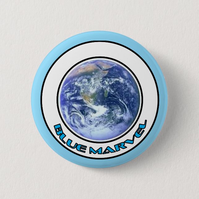 Badge Rond 5 Cm BLUE MARVEL Button (Devant)