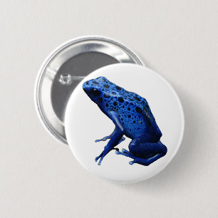 Badge Rond 5 Cm Blue Poison Dart Frog