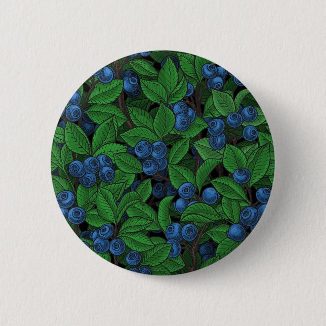 Badge Rond 5 Cm Blueberry (Devant)