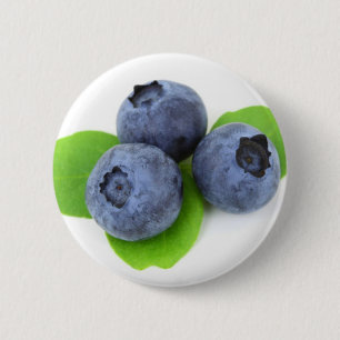 Badge Rond 5 Cm Blueberry