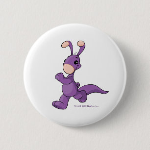 Badge Rond 5 Cm Blumaroo pourpre de marche