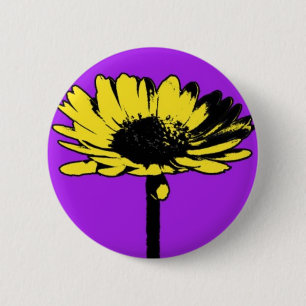 Badge Rond 5 Cm blumendrei1