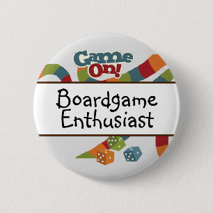 Badge Rond 5 Cm board game enthusiast , games night