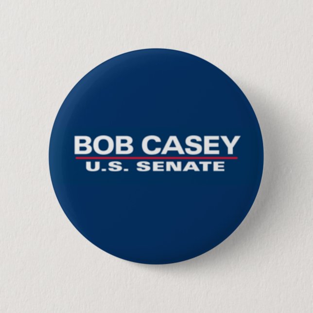 Badge Rond 5 Cm Bob Casey pour le bouton de sénat (Devant)