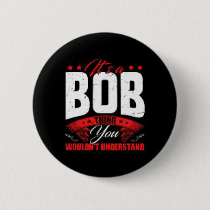 Badge Rond 5 Cm Bob Nom Anniversaire Personnalisé Fun Noël