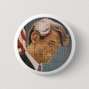 Badge Rond 5 Cm Bobby Kennedy