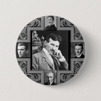 Badge Rond 5 Cm Bobine de Tesla