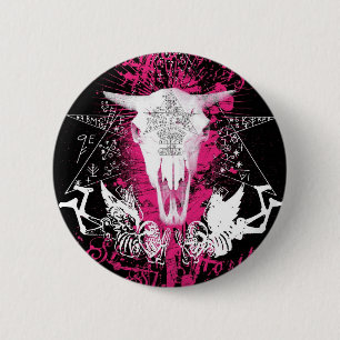 Badge Rond 5 Cm Boeuf de vaudou