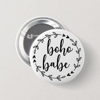 Badge Rond 5 Cm Boho Babe Wreath
