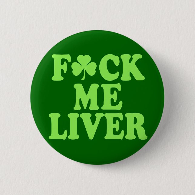Badge Rond 5 Cm Boire d'alcool du jour de St Patrick (Devant)