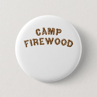 Badge Rond 5 Cm Bois de chauffage de camp