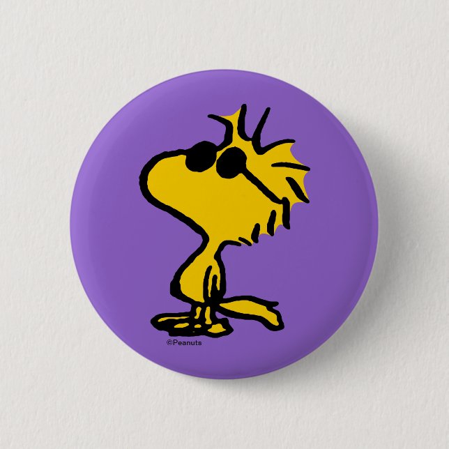 Badge Rond 5 Cm Bois En Lunettes De Soleil (Devant)