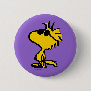 Badge Rond 5 Cm Bois En Lunettes De Soleil