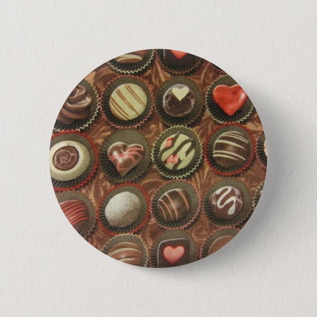 Badge Rond 5 Cm Boîte à chocolat (Devant)