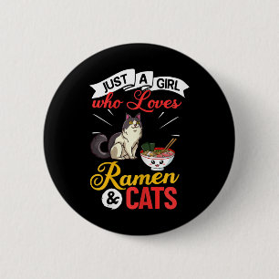 Badge Rond 5 Cm Bol de ramen au poulet japonais